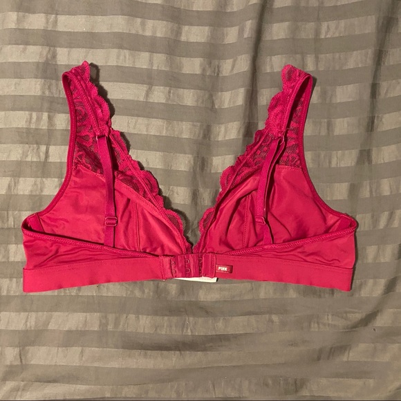 PINK Victoria Secret lace bralets. Size Medium. - Picture 4 of 9